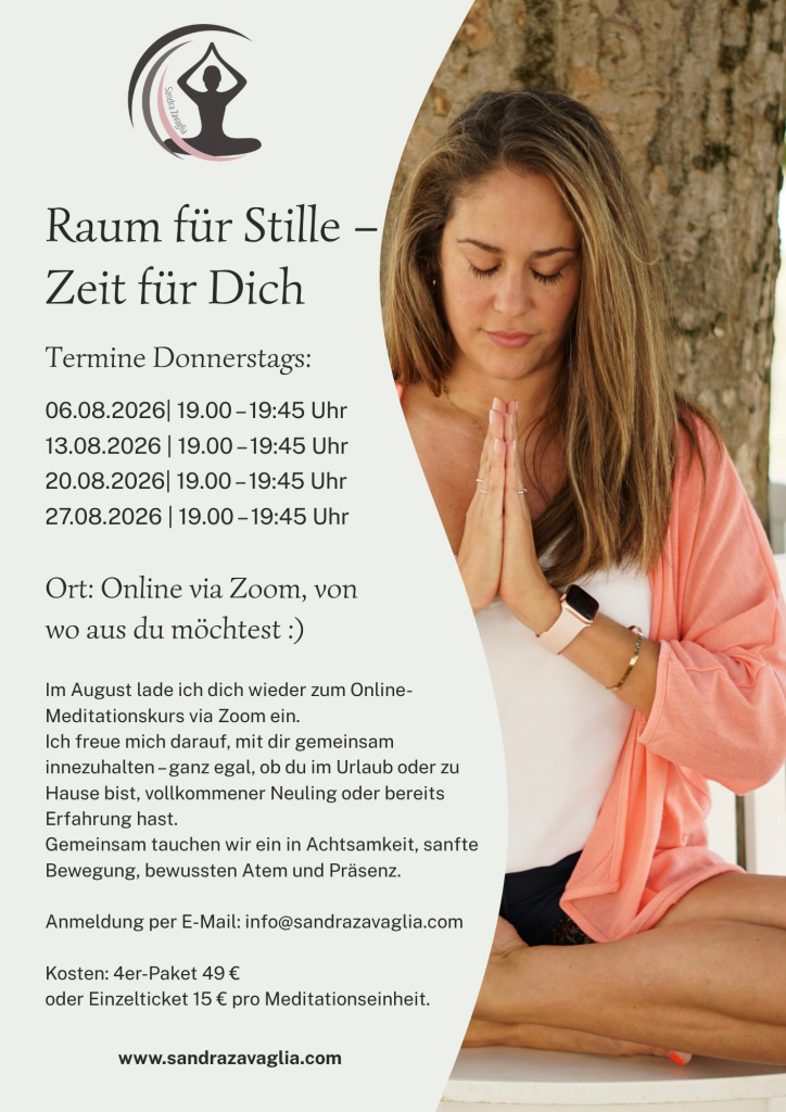 Meditationskurs August 2026 Anfänger