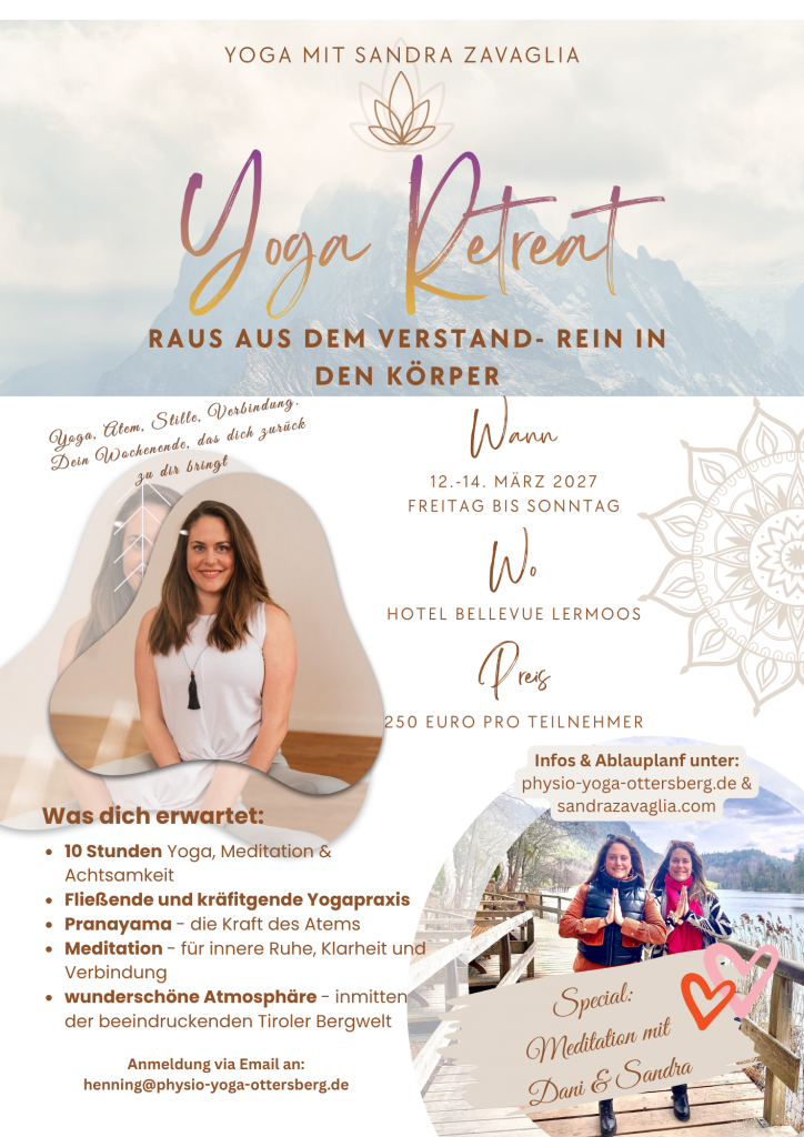 Yoga Retreat März 2027 nähe München